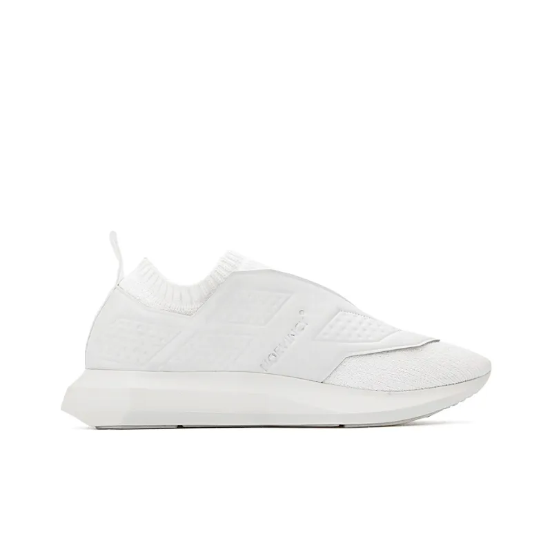 NORVINCY Walking Soft Sole Lightweight Commute White Sneakers Unisex-1