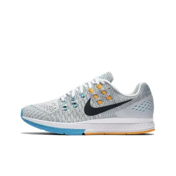 Nike Zoom Structure 19 Cushioning Anti-Slip And Wear-Resistant Low-Top Running Shoes Women's White Blue