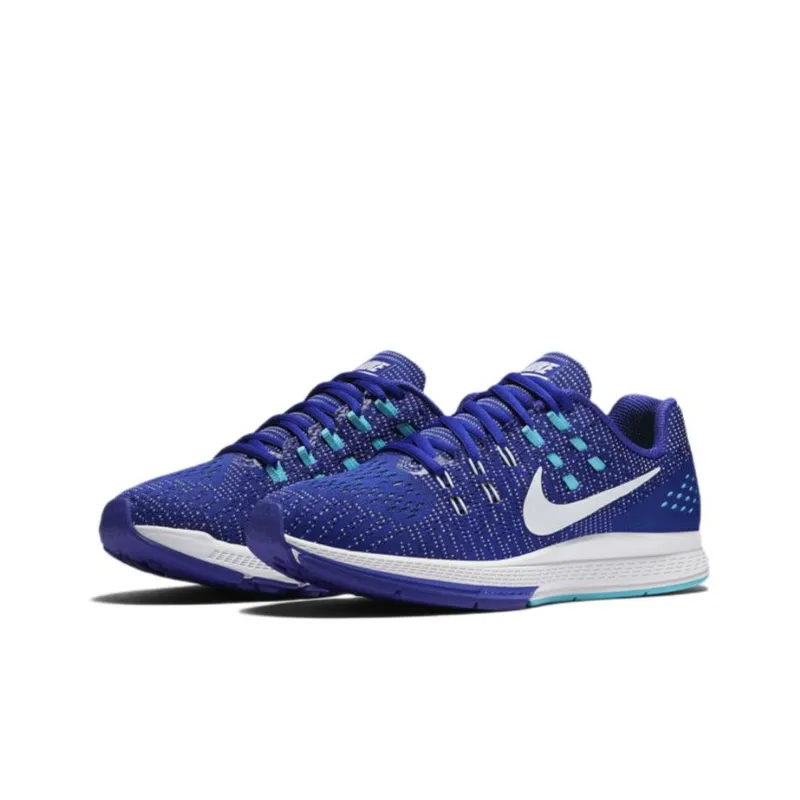 Nike Zoom Structure 19 Cushioning Anti-Slip And Wear-Resistant Low-Top Running Shoes Women's Blue White-1