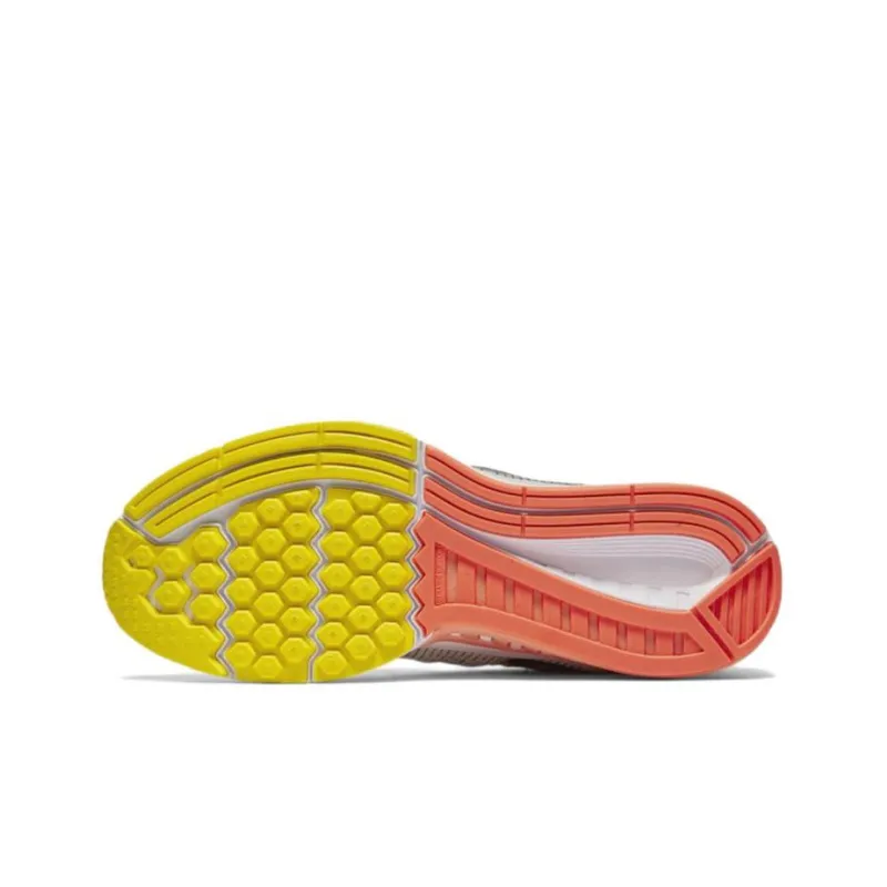 Nike Zoom Structure 19 Cushioning Anti-Slip And Wear-Resistant Low-Top Running Shoes Women's White Gray Orange-4