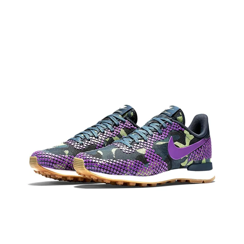 Nike Internationalist Cushioning Anti-Slip And Wear-Resistant Low-Top Casual Shoes GS Green Purple-2