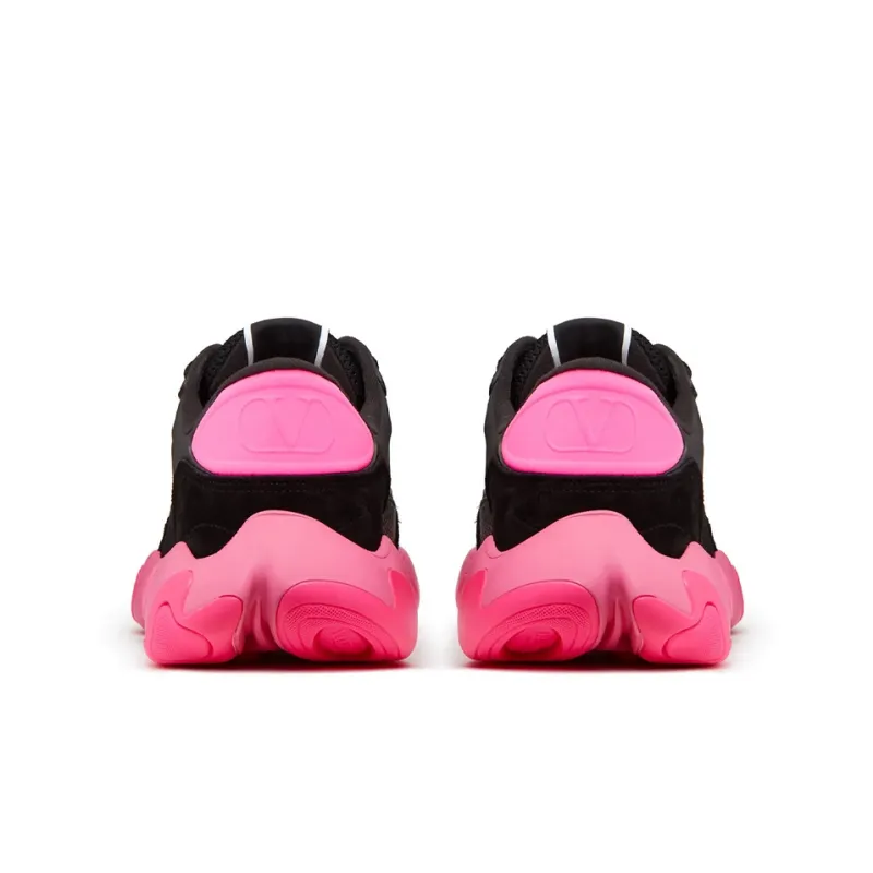 Valentino Bubbleback Sneaker 'Black Pink'-4