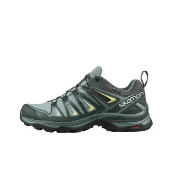 SALOMON X Ultra 3 Hiking / Trekking Shoes Women's Low-Top Gray/Green