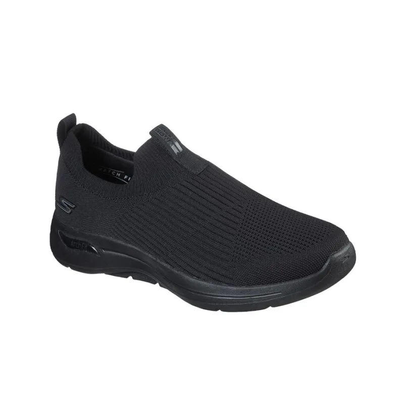 Skechers Go Walk Arch Fit Iconic Cushioning Anti-Slip Wear-Resistant Breathability Low-Top Casual Shoes Men's Black-2