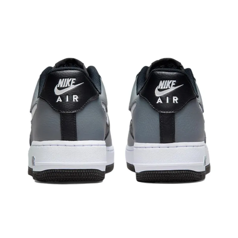 Nike Air Force 1 Low Grey Black Cut Out Swoosh-4