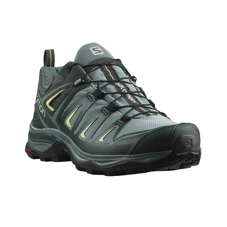 SALOMON X Ultra 3 Hiking / Trekking Shoes Women's Low-Top Gray/Green-2