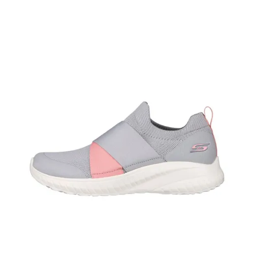 Skechers BOBS SQUAD CHAOS Lifestyle Shoes Women's Mid-Top Gray/Pink