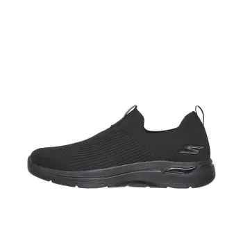 Skechers Go Walk Arch Fit Iconic Cushioning Anti-Slip Wear-Resistant Breathability Low-Top Casual Shoes Men's Black