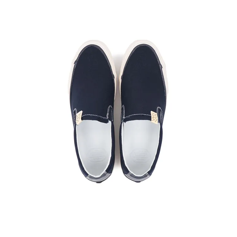 Visvim Skagway Slip-on Patten Stylish Skateboarding Shoes Men's Marine Blue-1