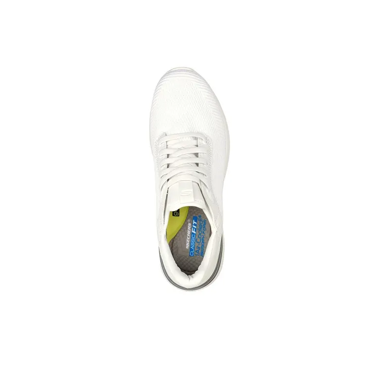 Skechers Lattimore Lasiter Cushioning Anti-Slip And Wear-Resistant Breathable Rebound Low-Top Casual Shoes Men's White-2