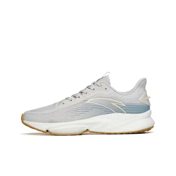 Anta Running Collection Cushioning Breathable Wear Resistant Slip Resistant Low Top Running Shoes Men's Gray