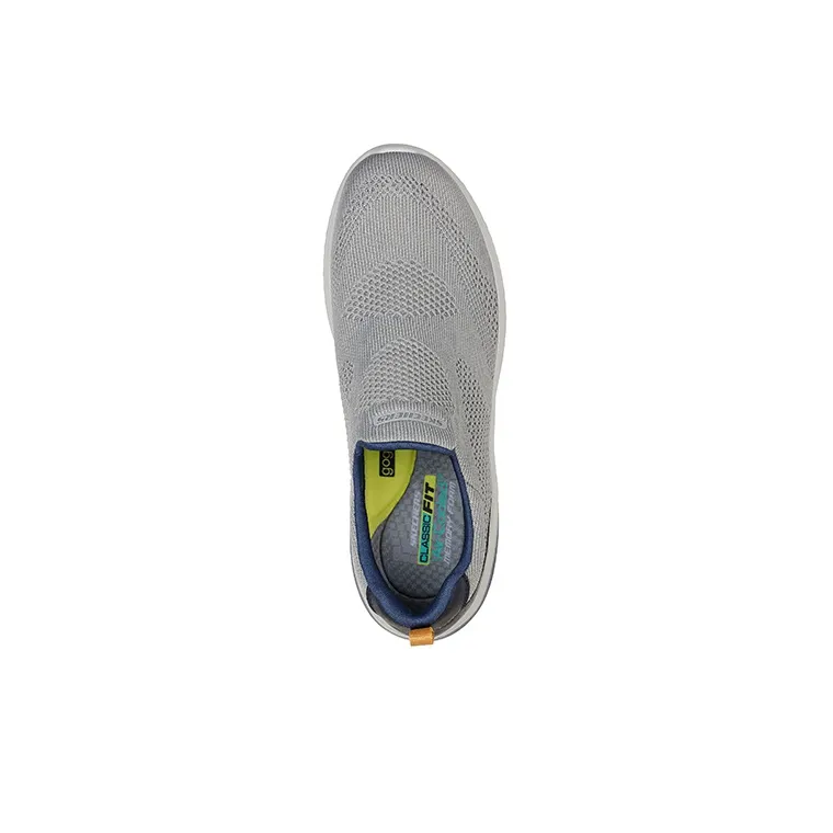 Skechers Delson 3.0  Fairfield Cushioning Anti Slip Wear Resistant Breathability Low Top Casual Shoes Men's Gray-2