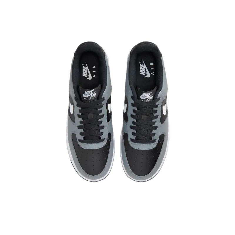 Nike Air Force 1 Low Grey Black Cut Out Swoosh-3