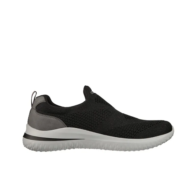 Skechers Delson 3.0 Casual Shoes Men Low Top Black-1