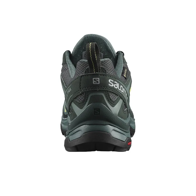 SALOMON X Ultra 3 Hiking / Trekking Shoes Women's Low-Top Gray/Green-3