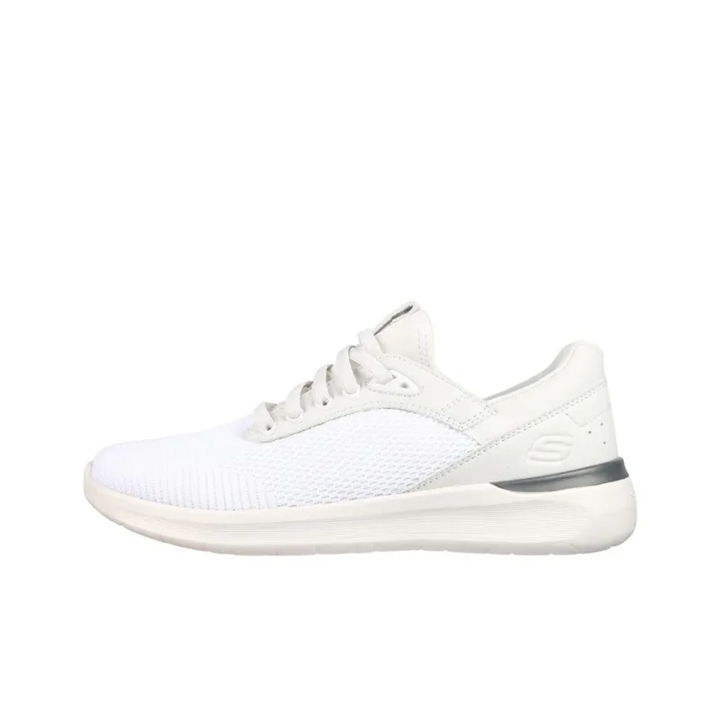 Skechers Lattimore Lasiter Cushioning Anti-Slip And Wear-Resistant Breathable Rebound Low-Top Casual Shoes Men's White-0