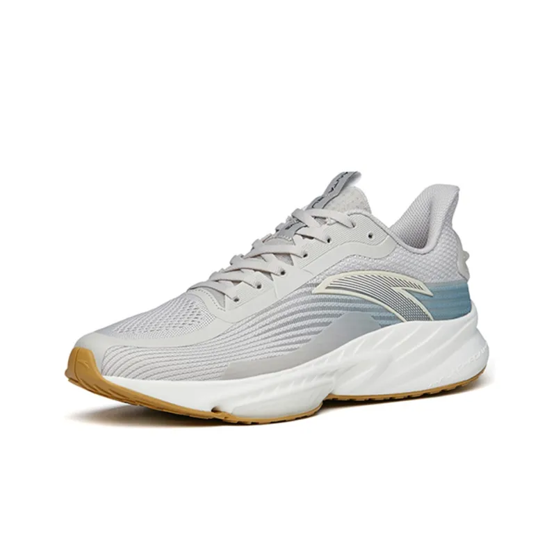 Anta Running Collection Cushioning Breathable Wear-Resistant Slip-Resistant Low-Top Running Shoes Men's Gray-1