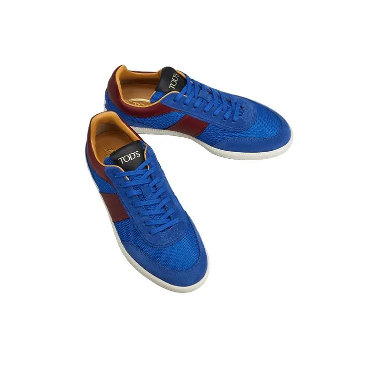 TOD'S Skateboard Shoes Men Low-Top Blue/Red-2
