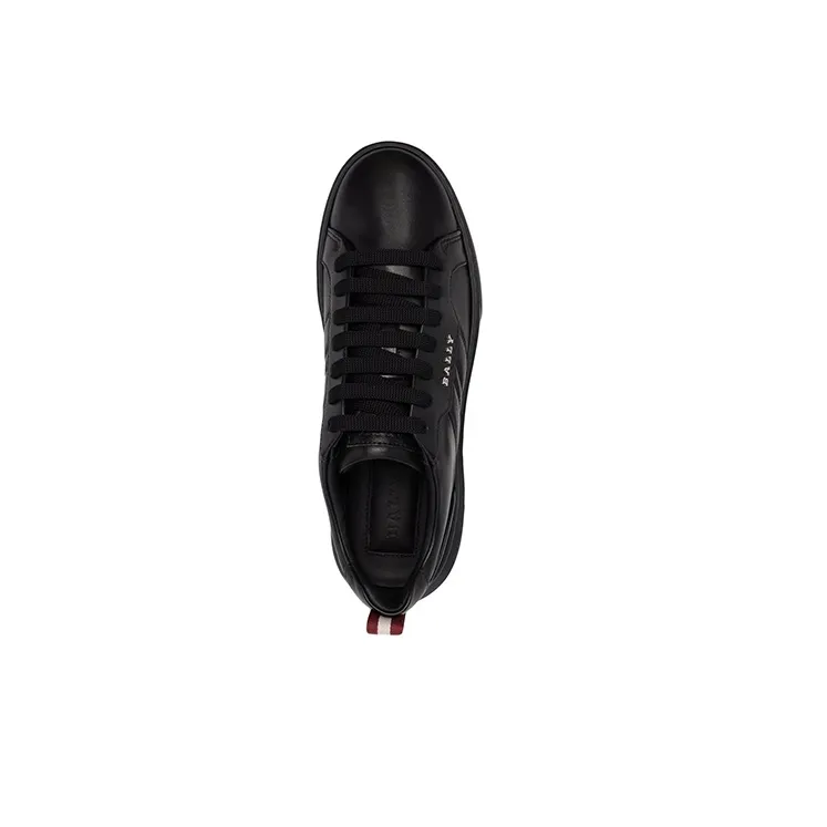 BALLY Logo-plaque Leather Sneakers-4