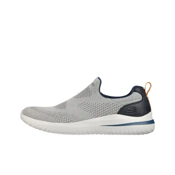 Skechers Delson 3.0  Fairfield Cushioning Anti Slip Wear Resistant Breathability Low Top Casual Shoes Men's Gray