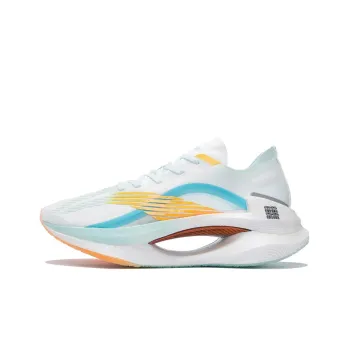 LiNing Jueying 䨻 Cushioning Anti Slip And Wear Resistant Low Top Running Shoes White Blue