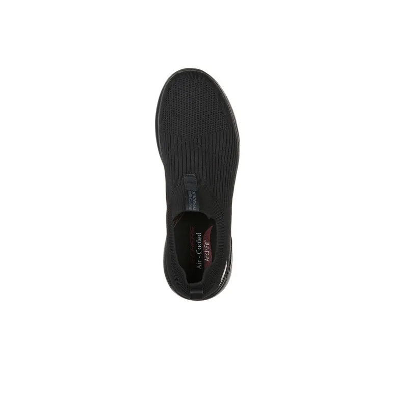 Skechers Go Walk Arch Fit Iconic Cushioning Anti-Slip Wear-Resistant Breathability Low-Top Casual Shoes Men's Black-3