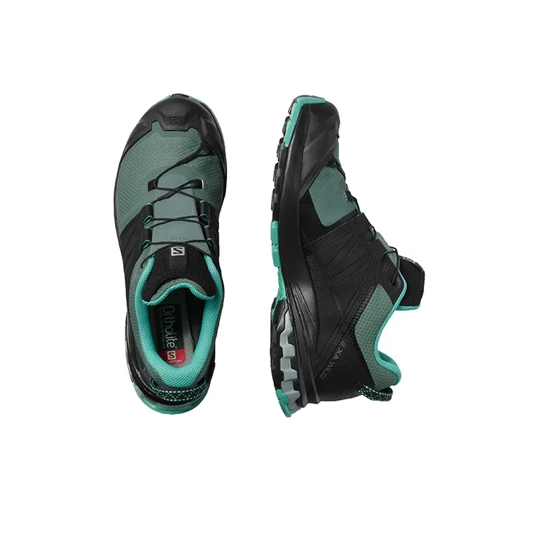 SALOMON XA Pro 3D V8 Wear-Resistant Low-Top Running Shoes Women's Black Blue-3