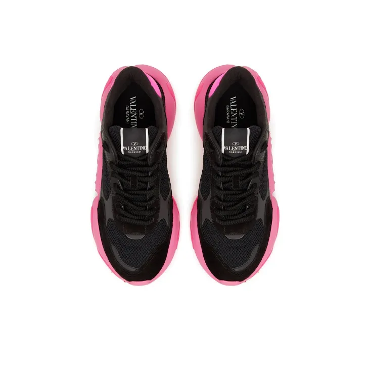 Valentino Bubbleback Sneaker 'Black Pink'-3