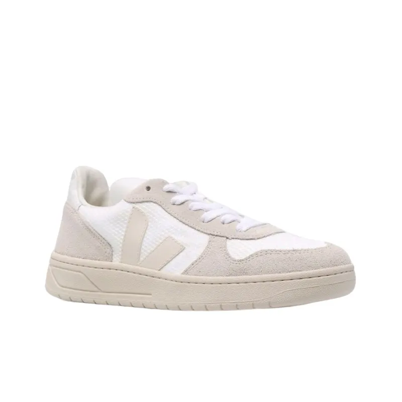 VEJA Women's V 10 B Mesh 'White Natural Pierre'-2