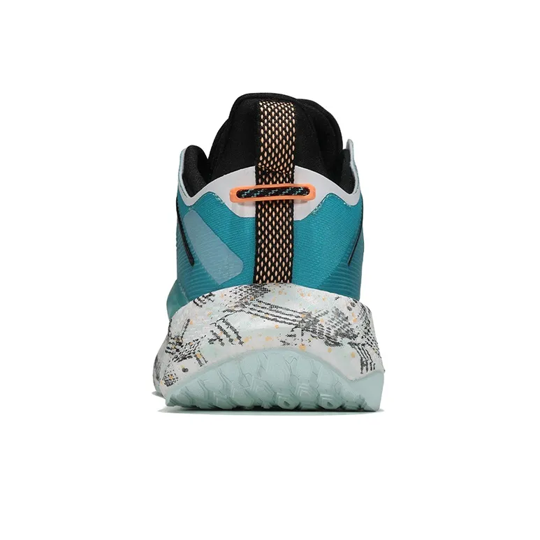 XTEP Power Nest 2.0 Running Shoes Men Low-Top Foam Green/Starry Sea Blue-5
