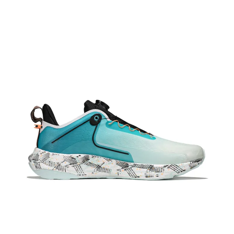 XTEP Power Nest 2.0 Running Shoes Men Low-Top Foam Green/Starry Sea Blue-1