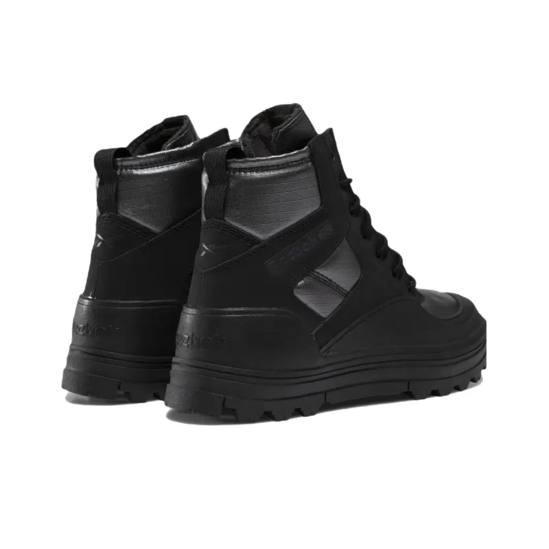 Reebok Club C Cleated Mid Anti-Slip Wear-Resistant High-Top Skateboard Shoes Men's Black-4