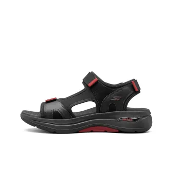 Skechers Go Walk Arch Fit Sandal Beach Sandals Men's Black Red