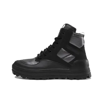 Reebok Club C Cleated Mid Anti-Slip Wear-Resistant High-Top Skateboard Shoes Men's Black