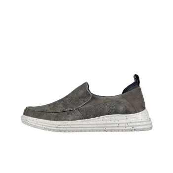 Skechers Proven Cushioning Anti-Slip And Wear-Resistant Low-Top Casual Shoes Men's Gray