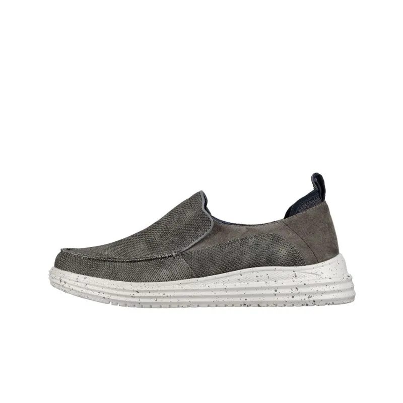 Skechers Proven Cushioning Anti-Slip And Wear-Resistant Low-Top Casual Shoes Men's Gray-0