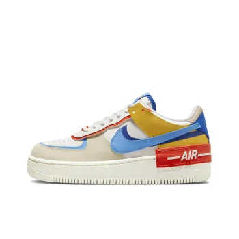 Nike Air Force 1 Low Shadow Sail Game Royal Rush Orange University Blue Women's