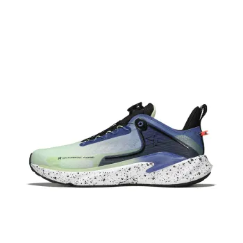 XTEP Power Nest 2.0 Cushioning Anti Slip Wear Resistant Breathability Low Top Running Shoes Men's Green Blue