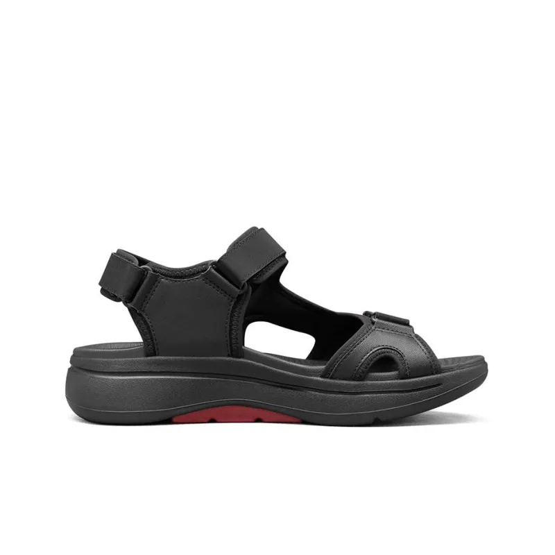 Skechers Go Walk Arch Fit Sandal Beach Sandals Men's Black Red-1