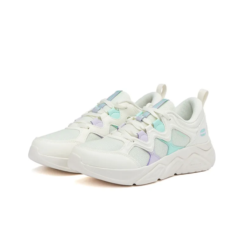 361° Casual Shoes Women's Low Top Feather White/Wave Green-2
