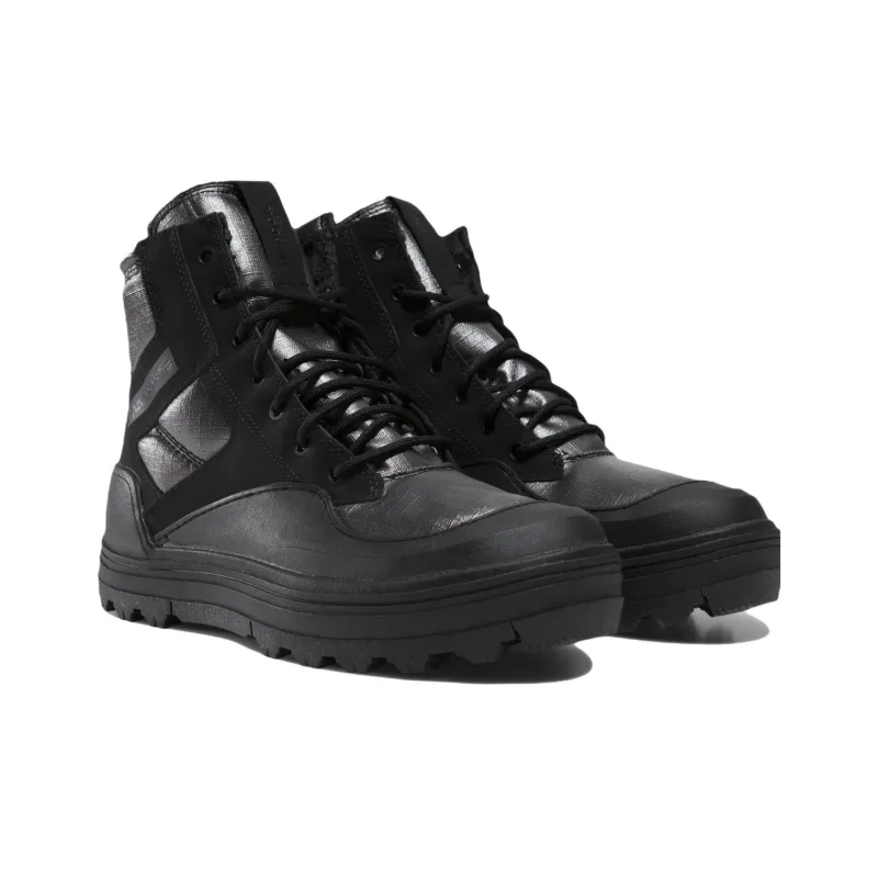 Reebok Club C Cleated Mid Anti-Slip Wear-Resistant High-Top Skateboard Shoes Men's Black-2