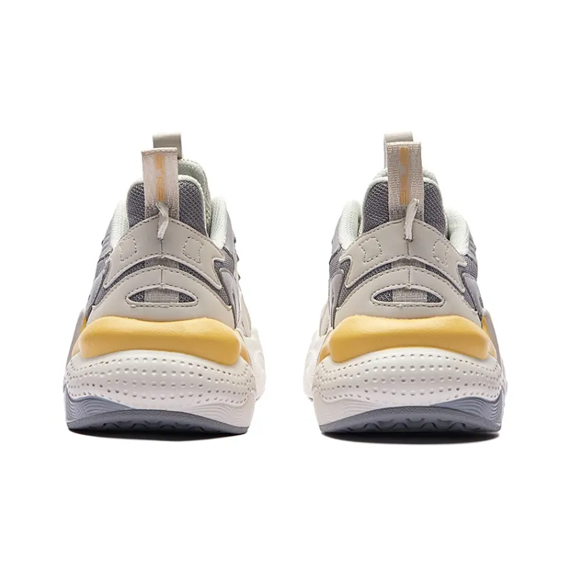 Erke Xun Wu Yandang Qu Breathable, Lightweight, And Abrasion Resistant Low Top Sports Casual Shoes Women's Gray-3
