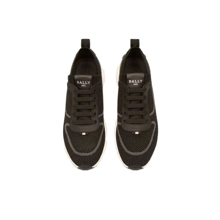 BALLY Davyn Anti-Slip And Wear-Resistant Lightweight Low-Top Casual Shoes Women's Black-2