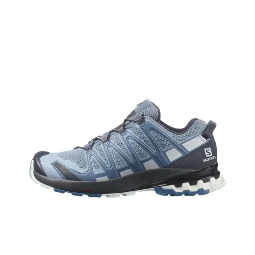 SALOMON XA Pro 3D V8 Running Shoes Women's Low-Top Gray Blue/Black