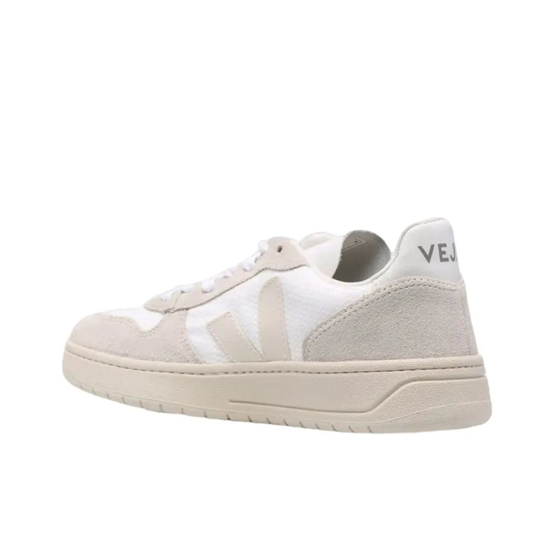 VEJA Women's V 10 B Mesh 'White Natural Pierre'-3