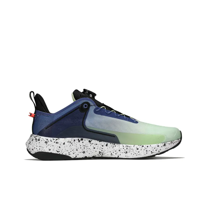 XTEP Power Nest 2.0 Cushioning Anti Slip Wear Resistant Breathability Low Top Running Shoes Men's Green Blue-1