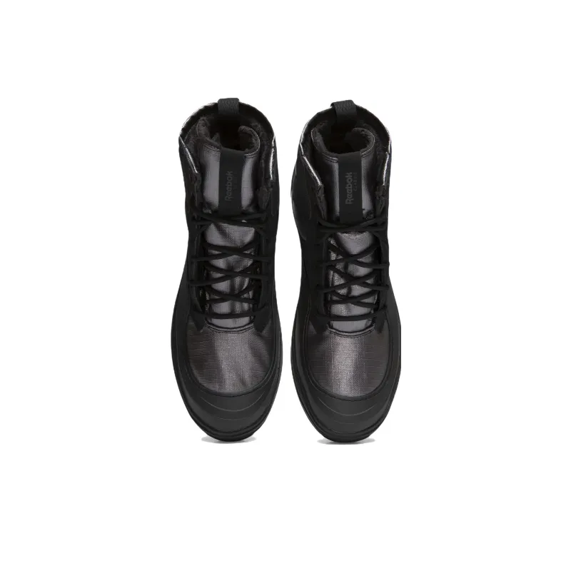 Reebok Club C Cleated Mid Anti-Slip Wear-Resistant High-Top Skateboard Shoes Men's Black-3