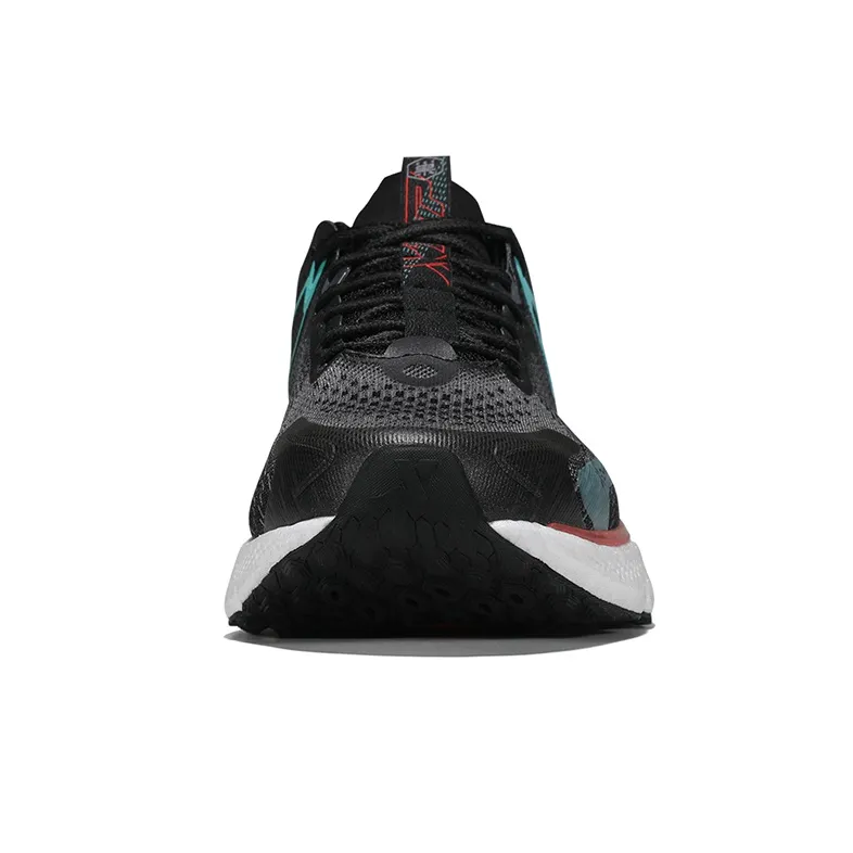 XTEP Cushioning Anti Slip And Wear Resistant Low Top Running Shoes Men's Black Gray Green-3