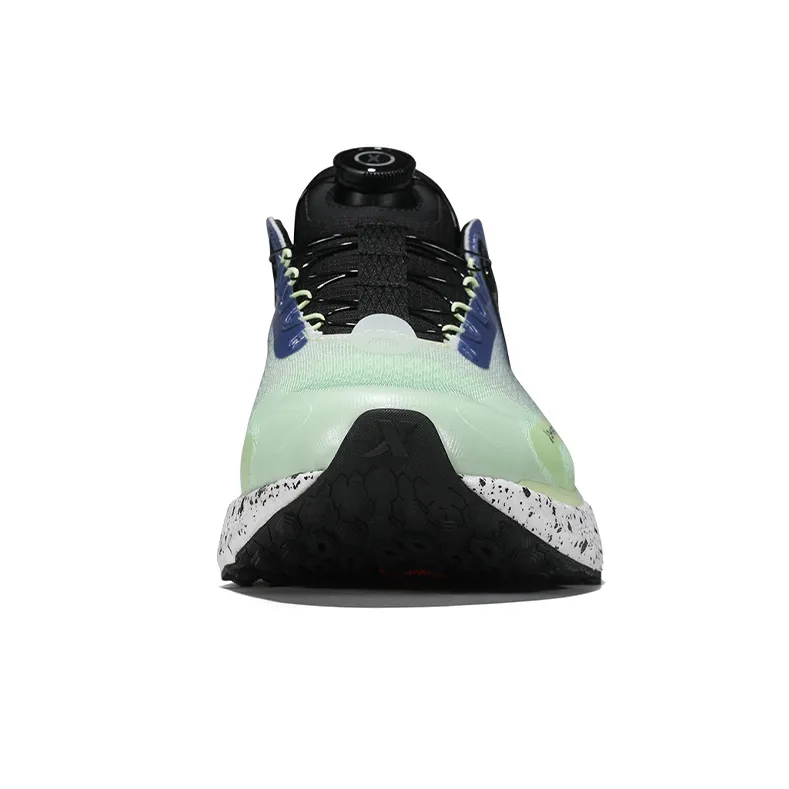 XTEP Power Nest 2.0 Cushioning Anti Slip Wear Resistant Breathability Low Top Running Shoes Men's Green Blue-3
