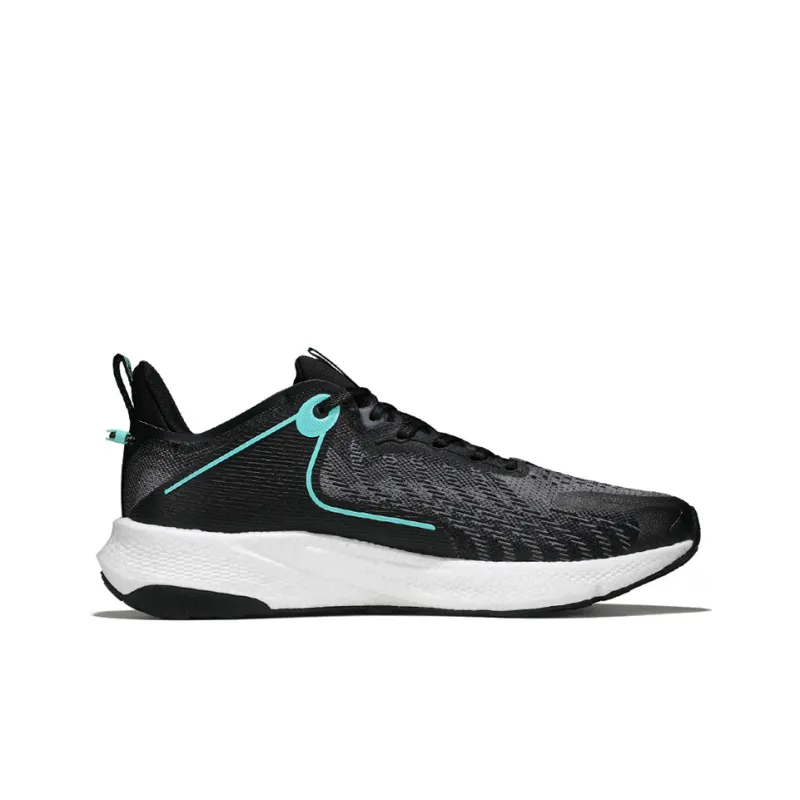 XTEP Cushioning Anti Slip And Wear Resistant Low Top Running Shoes Men's Black Gray Green-1